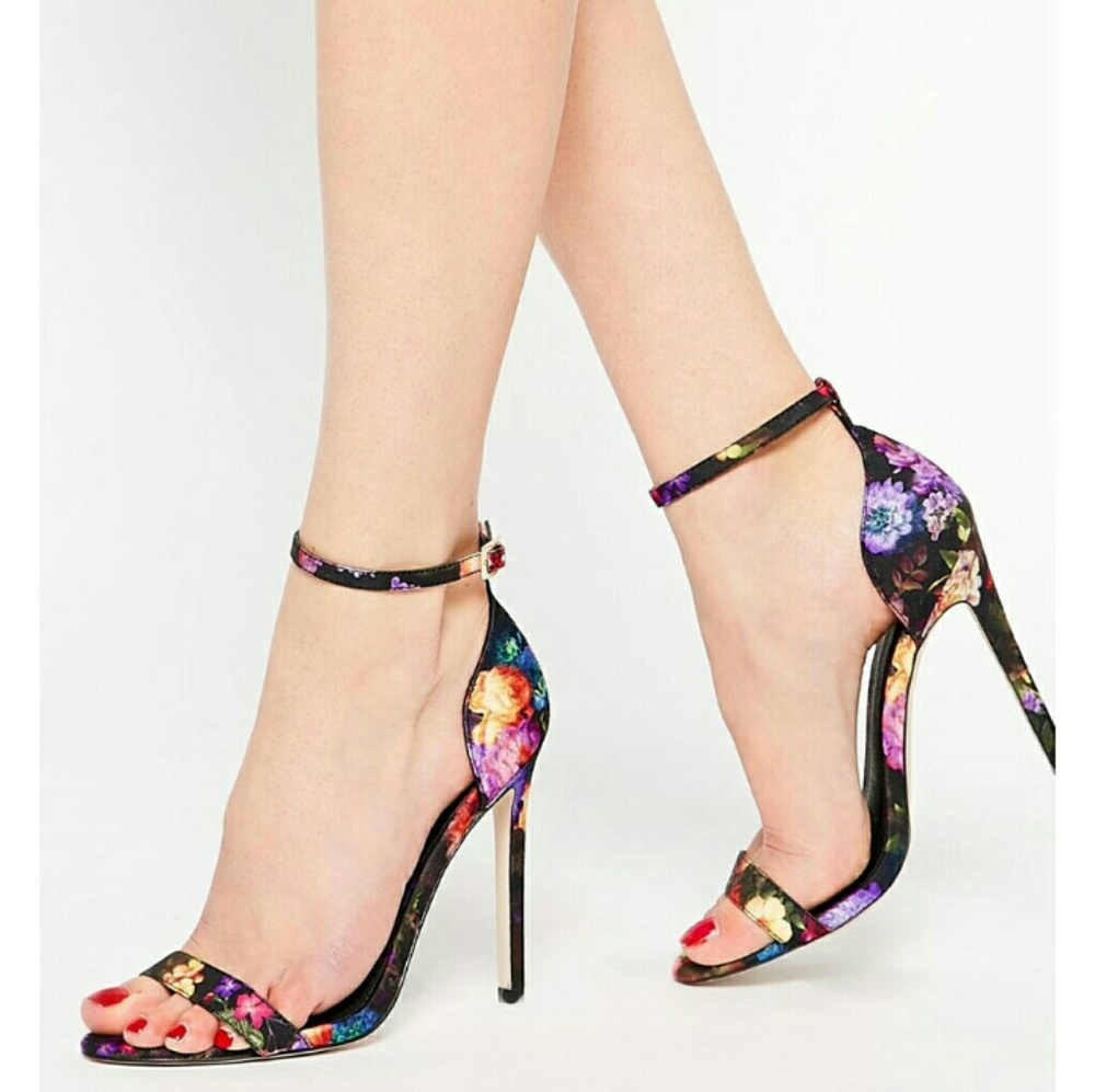 Host Pick🔥ASOS Halcyon Floral Heeled Sandals🔥 - Picture 2 of 8